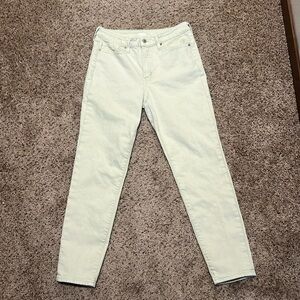 Old Navy Women’s O.G. High Rise Light Green Straight Leg Jeans in Size 4